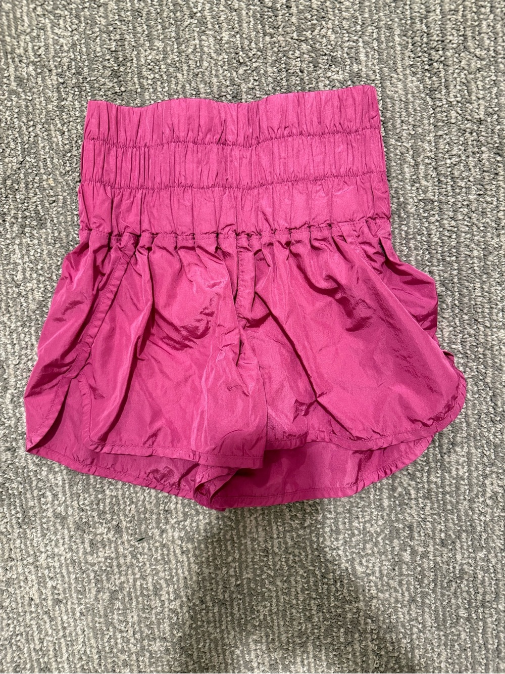 Free People Hot Pink Smocked Waist Flowy Shorts Women’s XS Boho Festival